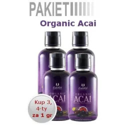Pakiet Organic Acai with Apple,Cherry (3+1za grosz)
